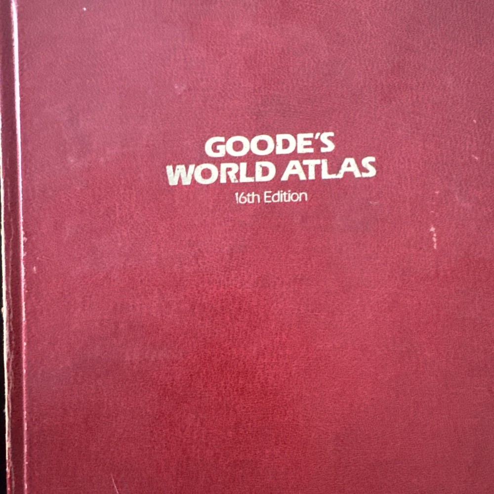 Goode’s World Atlas Rand McNally 16th Ed. 1983 Hardcover