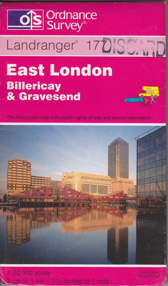 Ordnance Survey Landranger Map Sheet 177 – East London
