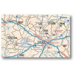 Zimbabwe Tracks4Africa Map for Self Driving accommodation essential tourist info