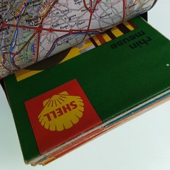 13x Shell Cartoguides Vintage France Map & Case Selection