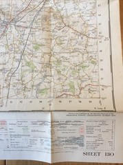 1954 Ordnance Survey One Inch Seventh Series Map 130 Kidderminster (inc Dudley )
