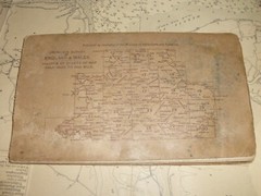 Vintage ORDNANCE SURVEY ROAD MAP OF CAERNARVON, BANGOR & COLWYN BAY 1928.