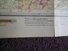 Vintage 1955 Bartholomew Wye Valley Sheet 13 Map Hereford Gloucester Cheltenham