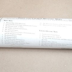 Vintage Bible and Church History Maps LDS 21 Maps Both Sides 9 Plastic Sheets