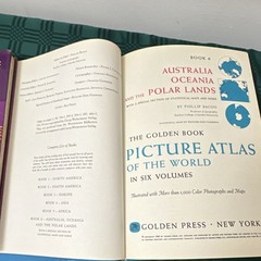 The Golden Book Picture Atlas of the World 6-Volume Set by Golden Press 1960