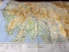 The LAKE DISTRICT – Bartholomew National Map Series No 34 – 1976 Ulverstone
