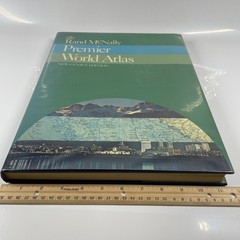 Rand McNally Premier World Atlas New Census Edition Hardcover Vintage Reference