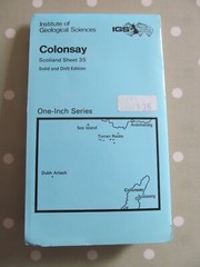 VINTAGE GEOLOGICAL MAP COLONSAY SCOTLAND SHEET 35 SOLID & DRIFT EDITION