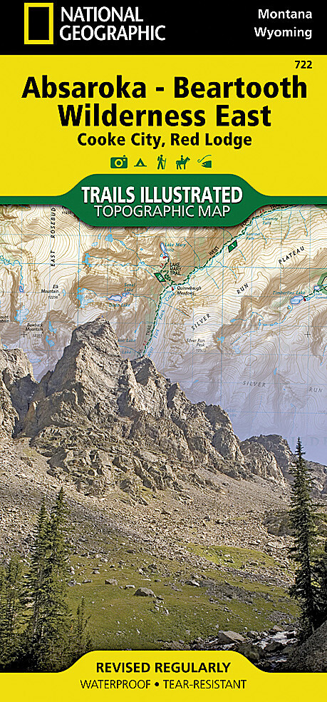 National Geographic Trails Illustrated Map: Absaroka-Beartooth East #722 –