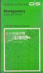Ordnance Survey (OS) Map 1:25,000 Pathfinder Sheet SO 29/39 Montgomery