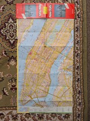 vintage GeoCenter World City Map of New York 1990s