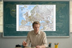 Map Of The Europe European Political Poster Education Geography Wall Chart A1 A2