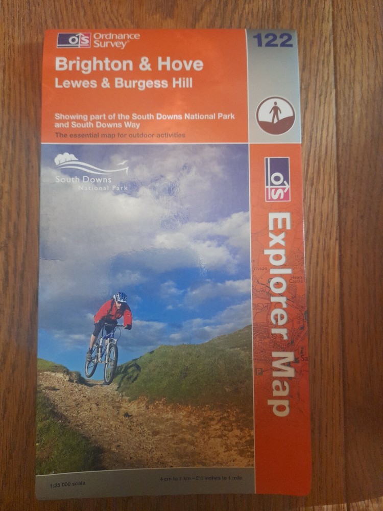 Ordnance Survey Explorer 122 Brighton & Hove