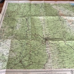 LINCOLNSHIRE Bartholomew Revised Contoured Half Inch Map sheet 30 Paper 1955