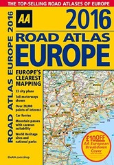 Aa Road Atlas Europe 2016 by Automobile Association (Great Paperback / softback