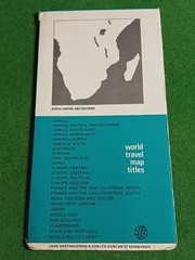 Africa, Central and Southern, Bartholomew World Travel Map, 1975, c. 102 x 78cm