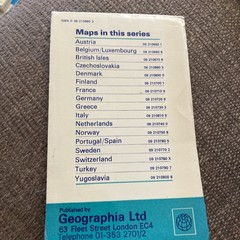 Geographia – Czechoslovakia pocket map
