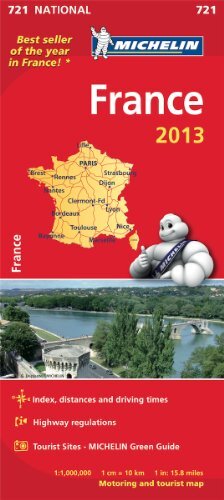 France 2013 National Map 721 (Michelin National… by Michelin Sheet map, folded