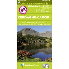 Pyrenees Map: 08 Cerdagne-Capcir Rando Editions France walking hiking