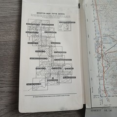 2x Vintage Ordnance Survey New Forest Maps Sheet SU20 Burley SU30 Beaulieu 2.5″