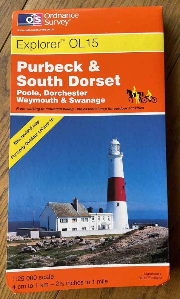 £3.95 EACH OL 15 PURBECK & SOUTH DORSET EXPLORER ORDNANCE SURVEY MAPS LOT OS