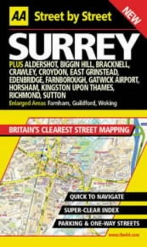 AA Street by Street Surrey by AA Publishing Paperback Book The Fast Free