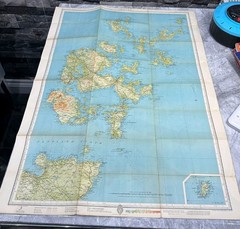 Bartholomew’s Half-inch Map of Orkney Islands. Sheet 61 Rare Vintage Map