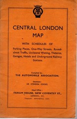AA Central London fold-out Map + schedules of g… – Acceptable – Pamphlet