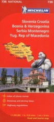 Slovenia, Croatia, Bosnia – Michelin National Map 736 by Michelin