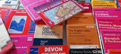 Large Box Of Vintage Etc Os And Other Maps All Around UK, See Photos