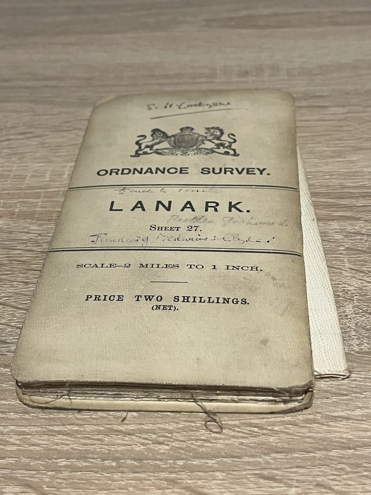Ordnance Survey Map Sheet 27 Lanark