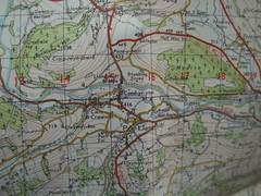 VINTAGE ORDNANCE SURVEY MAP BRECON SHEET 141, 1967