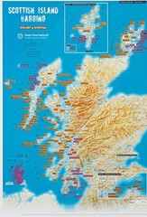 Scottish Island Bagging – Collect & Scratch Print (Sheet map, rolled)