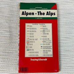 Alps Road Map European Alps