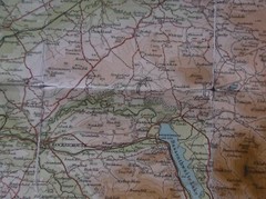 Vintage Batholomews Cumberland map c1920 Half Inch Sheet 3 old Ambleside Penrith