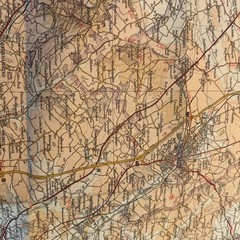 Herts & Bucks – Bartholomew Half Inch Cloth Map No 15 1969