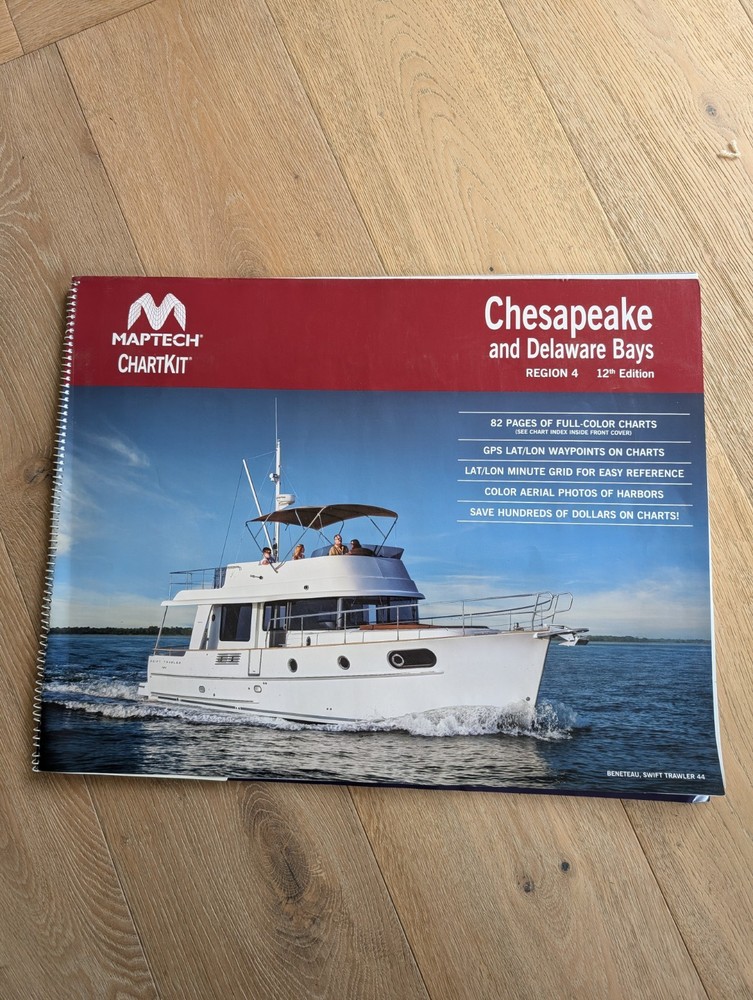 Chesapeake & Delaware Bays 12th Edition Region 4 Maptech ChartKit 2013