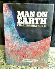 VINTAGE MAN ON EARTH CHARLES SHEFFIELD SATELLITE MAP HARDBACK BOOK SPACE SURVEY