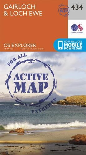 Gairloch and Loch Ewe (Map) OS Explorer Active Map (UK IMPORT)