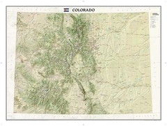 NATIONAL GEOGRAPHIC COLORADO WALL MAP – LAMINATED (40.5 X 30.25 IN) (NATIONAL GE