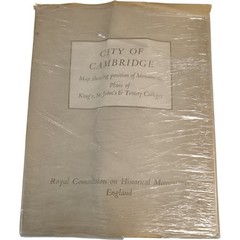City Of Cambridge Map Showing Position Of Monuments Royal Commission England