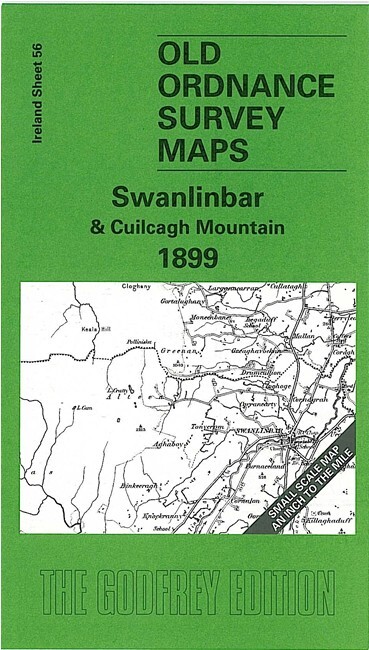 Swanlinbar & Cuilcagh Mountain 1899 Irish One Inch Sheet 56 by Alan Godfrey