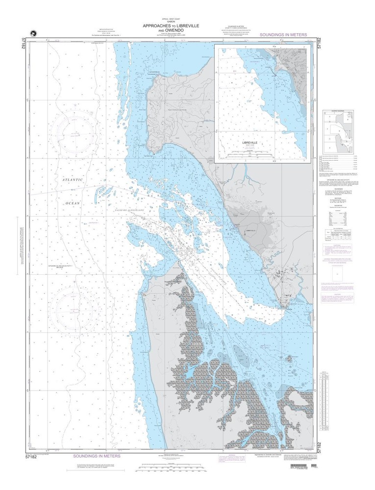 Approaches to Libreville and Owenda | NGA Chart 57182