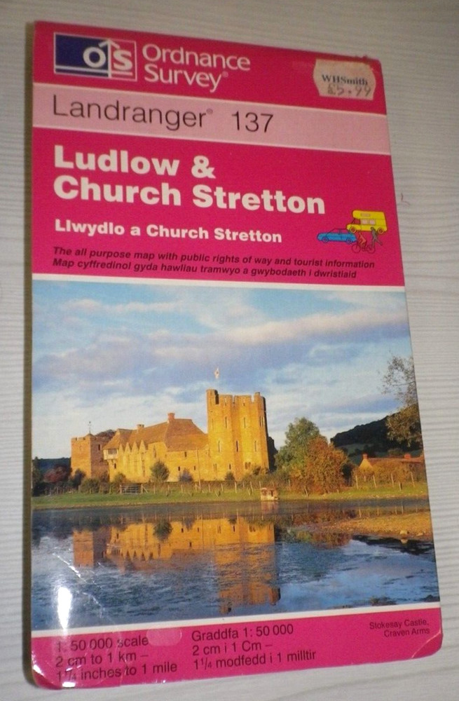 Landranger 137 Ordnance Survey Map 1:50000 Ludlow & Church Stretton