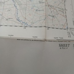 Vintage Ordnance Survey 2.5 Inch Map Sheet SS 20 Bude Cornwall 1965 Folded