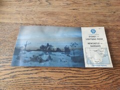 NRMA Sydney-Lightning Ridge & Newcastle- Narrabri Vintage paper Map