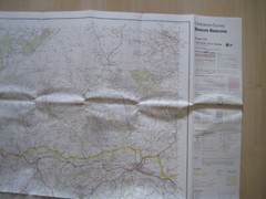 Ordnance survey map Landranger sheet 160 series Brecon Beacons scale 1:50 000