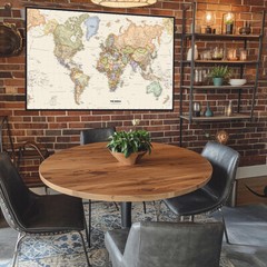 18*29/24*36inch World Map Wall Chart Art Poster World Map Poster Educational