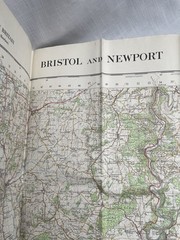 Vintage Ordnance Survey Map Sheet 155 Bristol and Newport