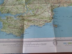 Bartholomew’s Cloth Map Revised Half Inch Pembroke Sheet 11